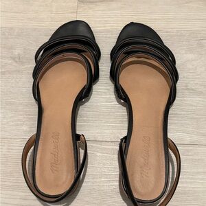 Madewell Black Strappy Sandals